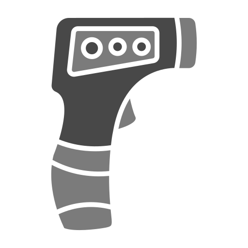Thermometer gun Generic Grey icon