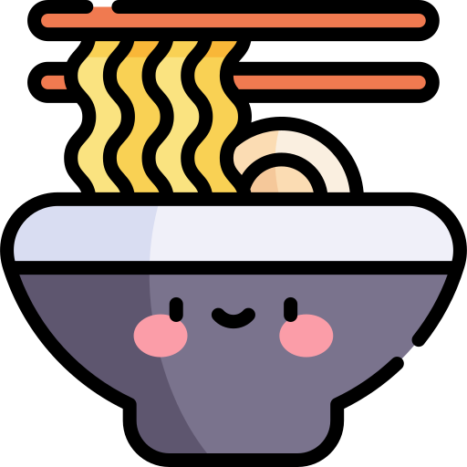 Noodles Kawaii Lineal color icon
