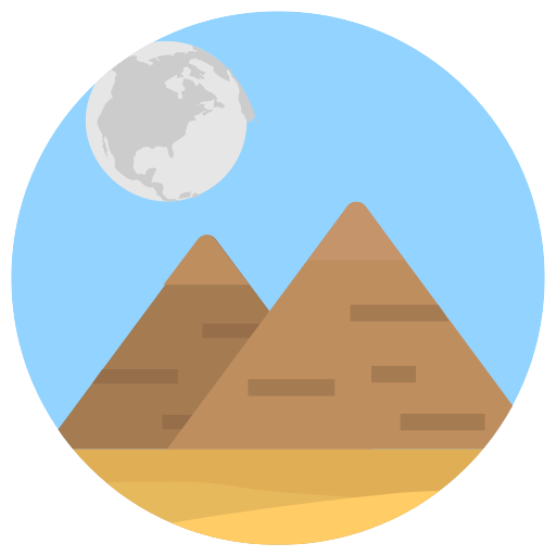 piramida egipska Generic Flat ikona