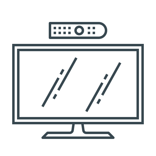 televisie Generic Detailed Outline icoon