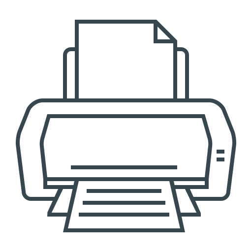 impresora Generic Detailed Outline icono
