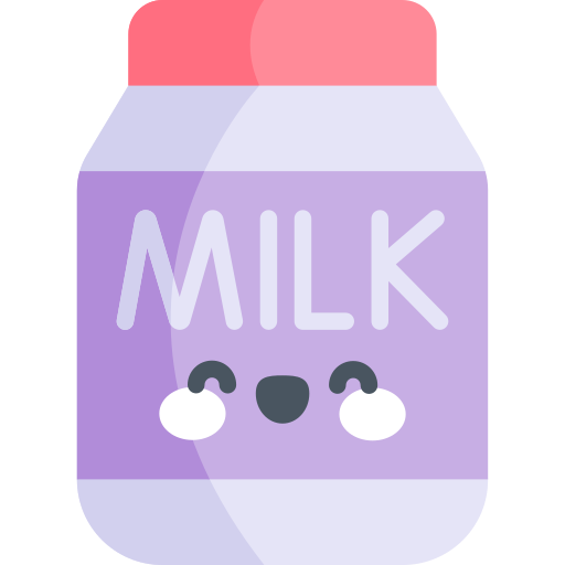 latte Kawaii Flat icona