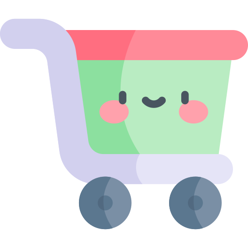 einkaufswagen Kawaii Flat icon