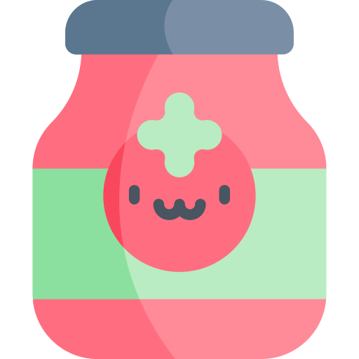 Tomato sauce Kawaii Flat icon