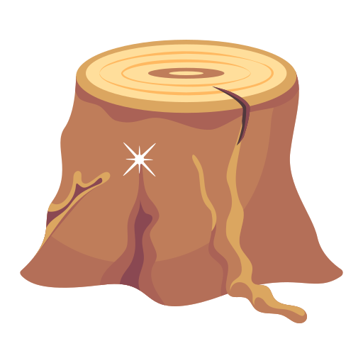 pień drzewa Generic Flat ikona