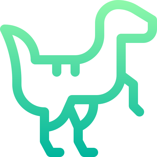 tyrannosaurus Basic Gradient Lineal color icon