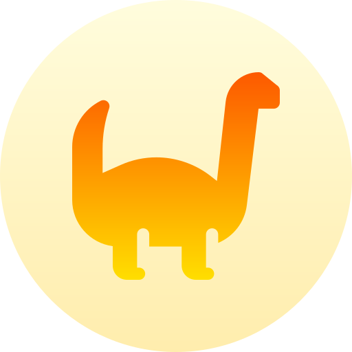 Apatosaurus Basic Gradient Circular icon