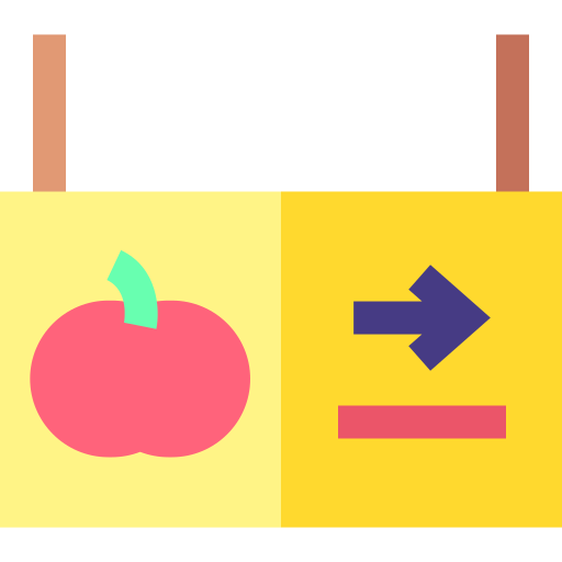 direzione Basic Straight Flat icona