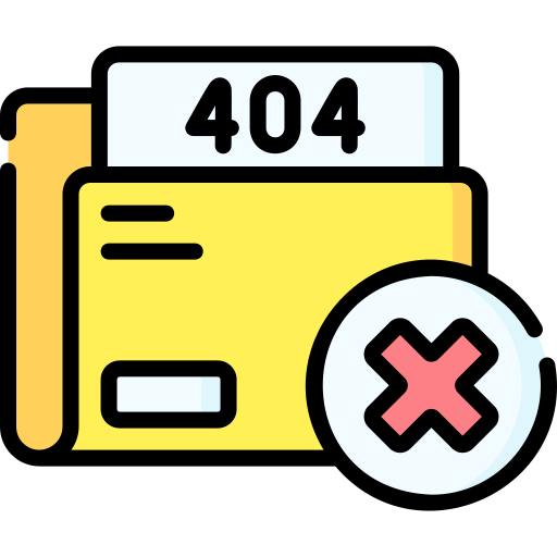 error 404 Special Lineal color icono
