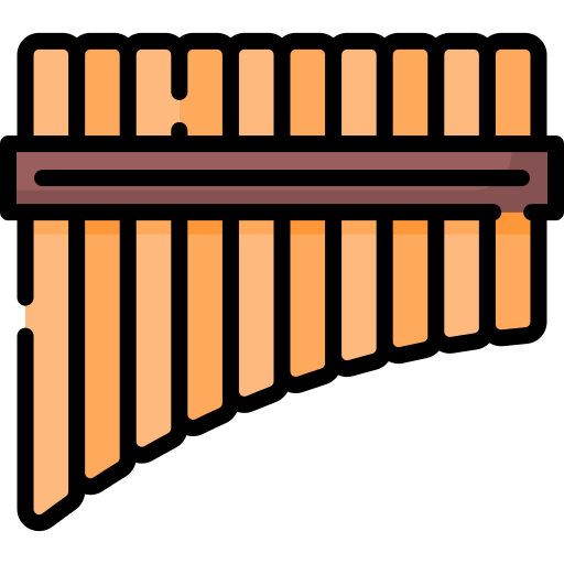 Flauta de pan Special Lineal color icono