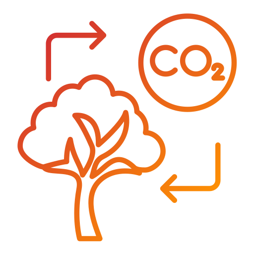 Углеродный след Generic Gradient иконка