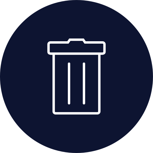 Trash can Generic Glyph icon