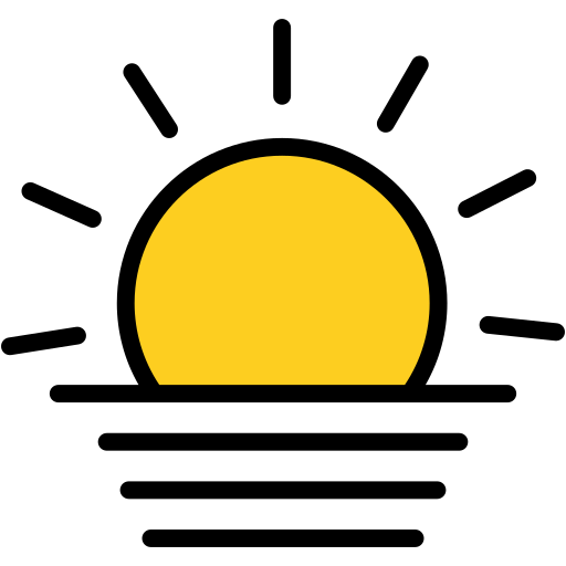 Sunrise Generic Outline Color icon