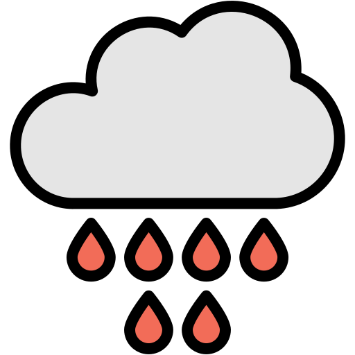 Rain drop Generic Outline Color icon