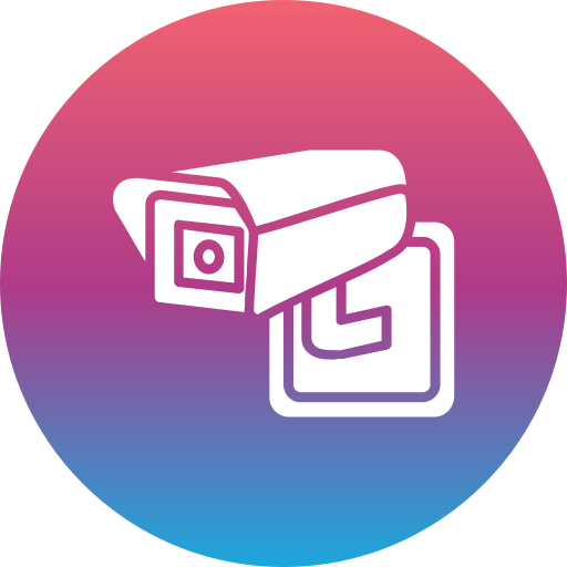 beveiligingscamera Generic Flat Gradient icoon