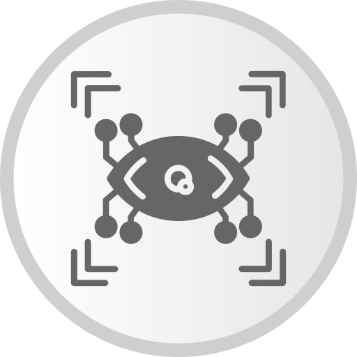 ojo cibernético Generic Grey icono