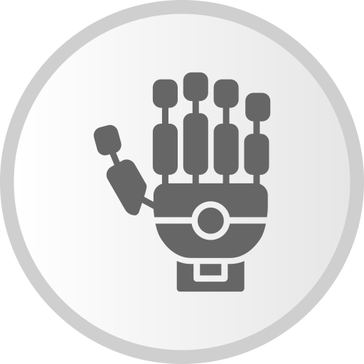 mano de robot Generic Grey icono