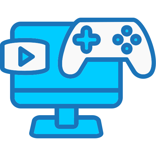 テレビゲーム Generic Blue icon
