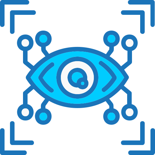olho cibernético Generic Blue Ícone