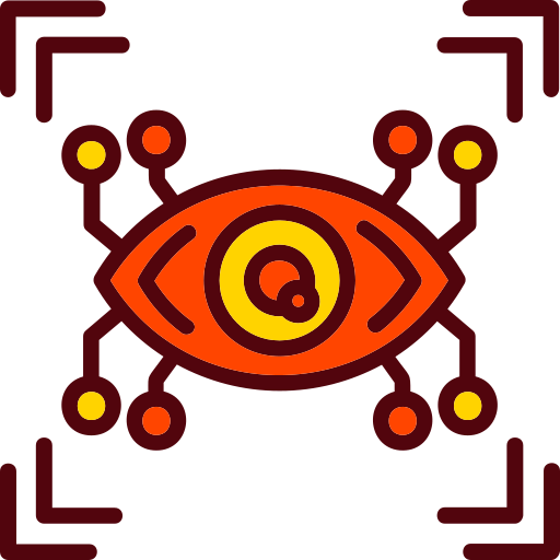 ojo cibernético Generic Outline Color icono