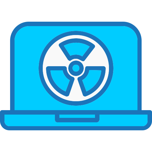 Nuclear energy Generic Blue icon