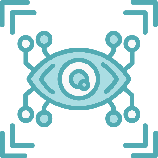 Cyber eye Generic Blue icon