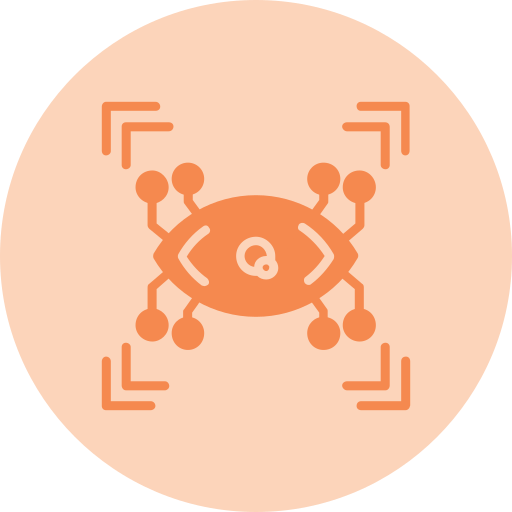 cybernetyczne oko Generic Flat ikona