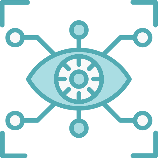 ojo cibernético Generic Blue icono