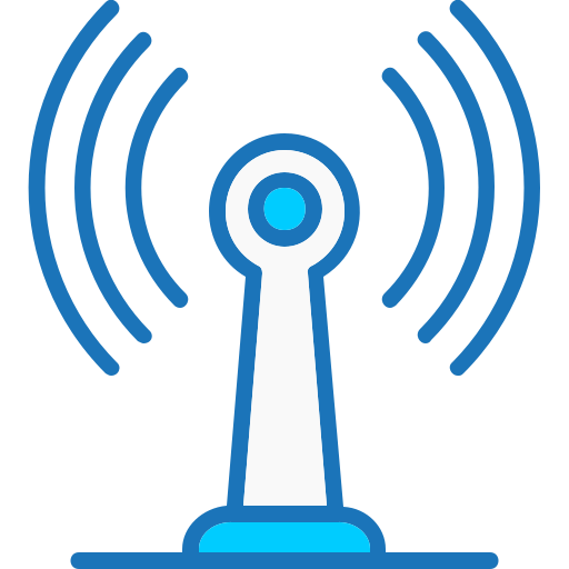 radio-antenne Generic Blue icoon
