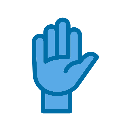ręka Generic Blue ikona