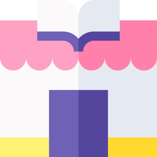 Книжный магазин Basic Straight Flat иконка