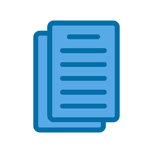 documento Generic Blue icono