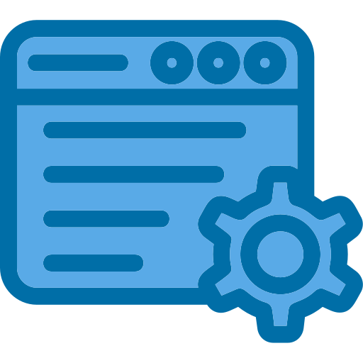 Data management Generic Blue icon