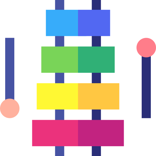 xylophone Basic Straight Flat Icône