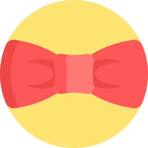 Bow tie Detailed Flat Circular Flat icon