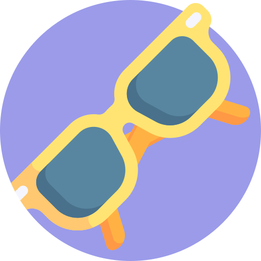 zonnebril Detailed Flat Circular Flat icoon