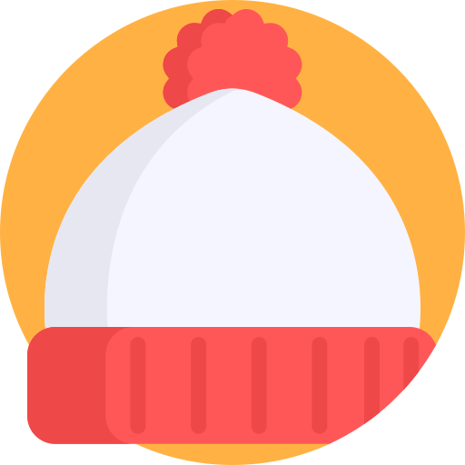 sombrero tejido Detailed Flat Circular Flat icono