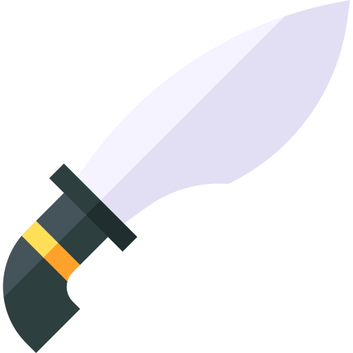 machete Basic Straight Flat icoon
