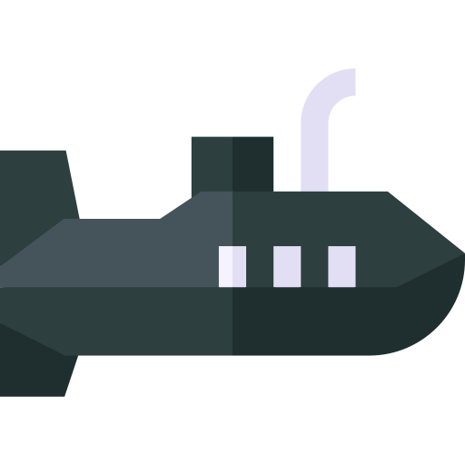 Submarine Basic Straight Flat icon