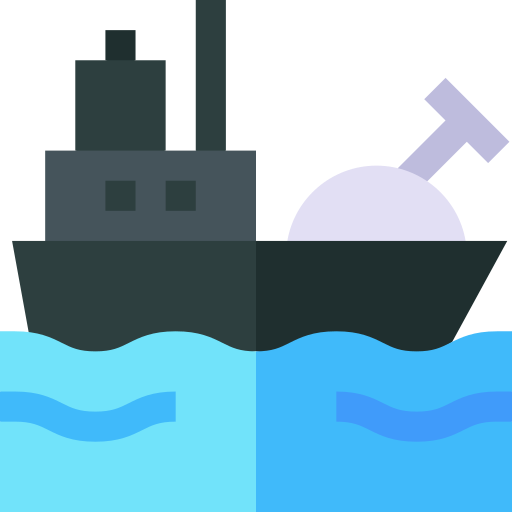 Battleship Basic Straight Flat icon