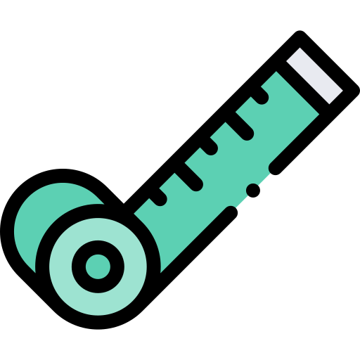 Measuring tape Detailed Rounded Lineal color icon