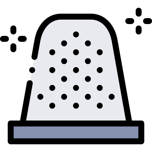 Thimble Detailed Rounded Lineal color icon