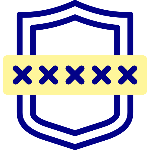 contraseña Detailed Mixed Lineal color icono