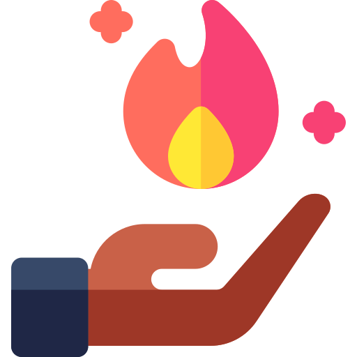 Fire Basic Rounded Flat icon