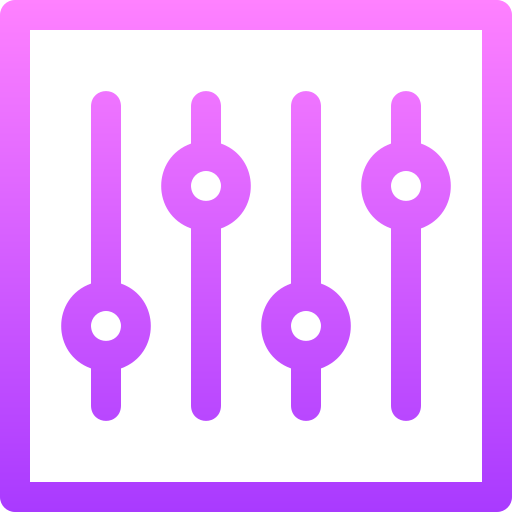 イコライザ Basic Gradient Lineal color icon