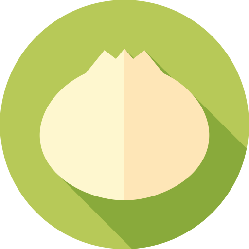Dumpling Flat Circular Flat icon