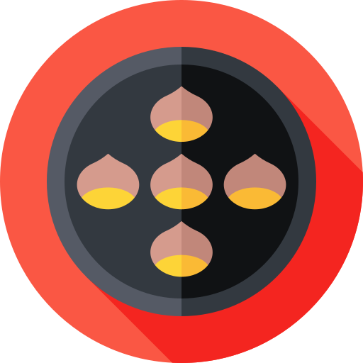 밤나무 Flat Circular Flat icon