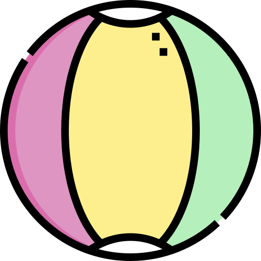 Пляжный мяч Detailed Straight Lineal color иконка