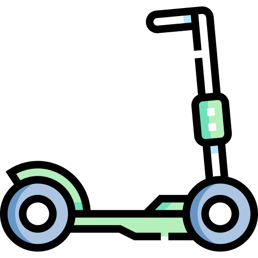 Kick scooter Detailed Straight Lineal color icon