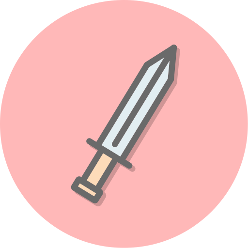 épée Generic Outline Color Icône